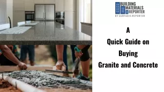 a quick guide on buying granite and concrete