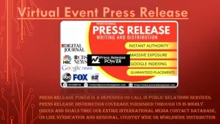 virtual event press release