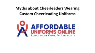 myths about cheerleaders wearing custom