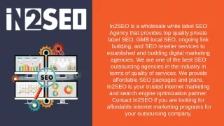 in2seo is a wholesale white label seo agency that