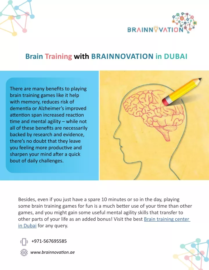 brain training with brainnovation in dubai