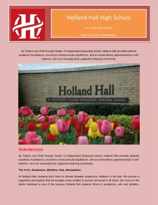 Holland Hall High School