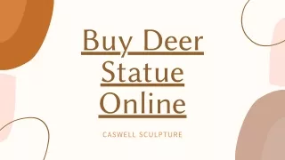 Buy Deer Statue Online - Caswell Sculpture