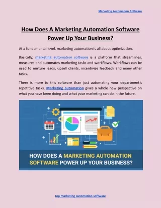 marketing automation software