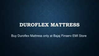 duroflex mattress