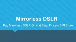 mirrorless dslr