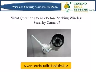 wireless security cameras in dubai