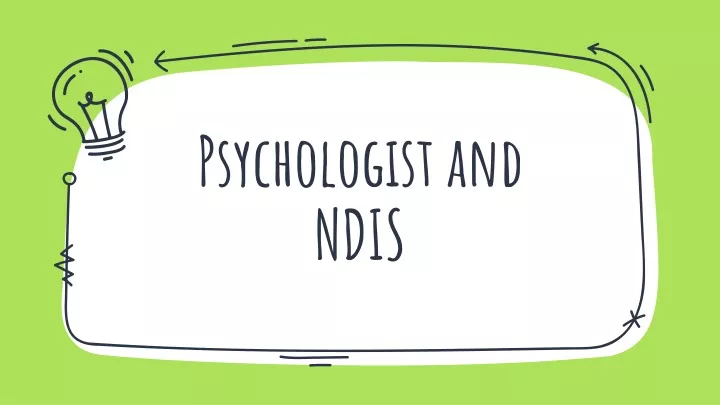 psychologist and ndis