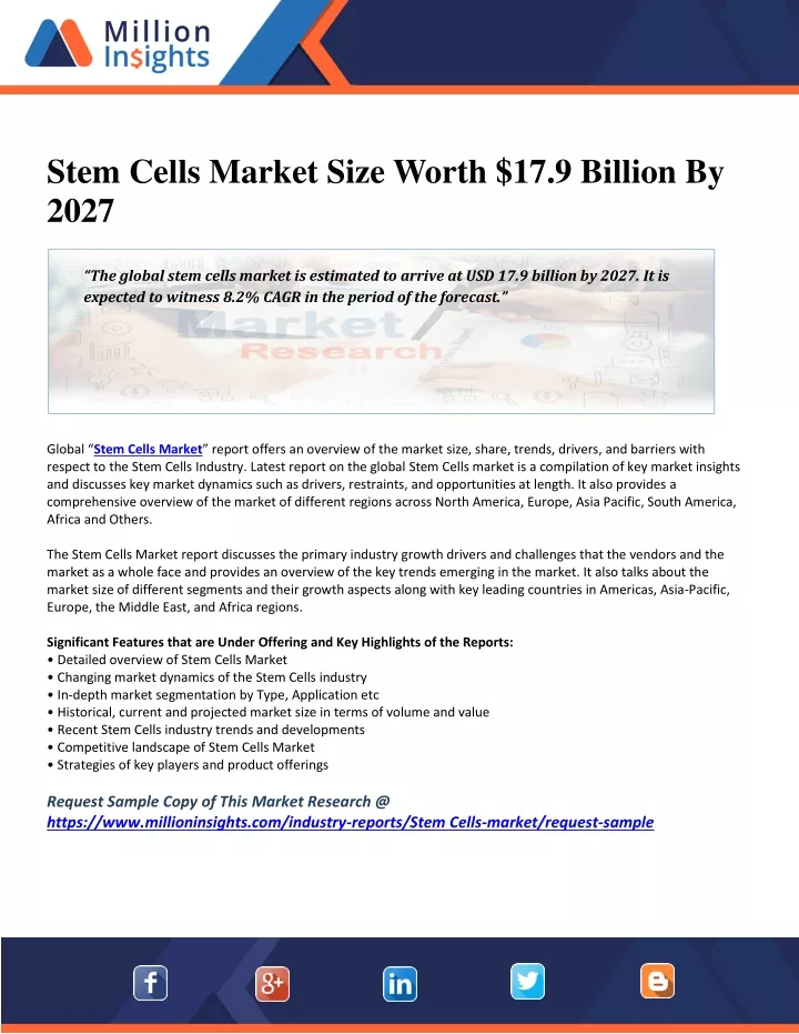 stem cells market size worth 17 9 billion by 2027