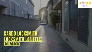 Kardo Locksmith - Locksmith Los Feliz - House Rekey - PDF