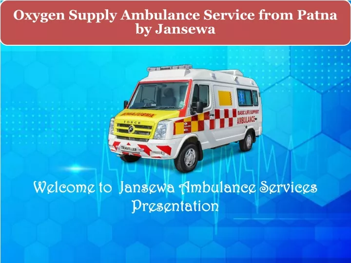 welcome to jansewa ambulance services presentation