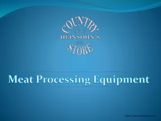 Our Meat Processing Equipment can help you get the job done faster and easier
