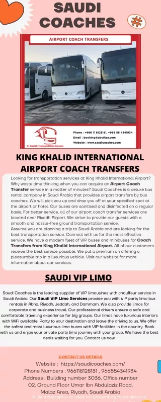 King Khalid International Airport Coach Transfers