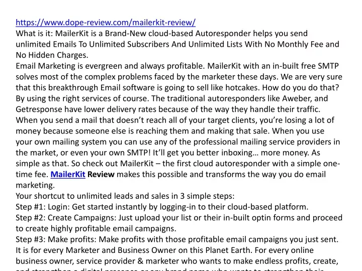 https www dope review com mailerkit review what