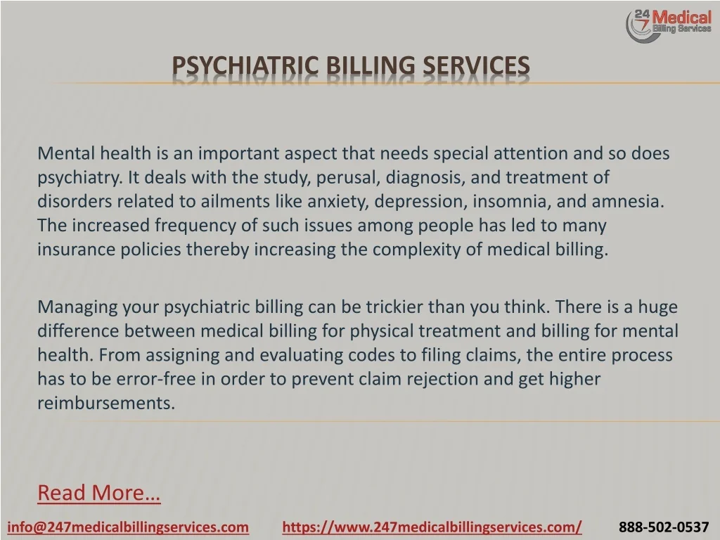 PPT - Psychiatric Billing Services PowerPoint Presentation, free ...
