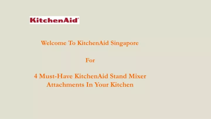 welcome to kitchenaid singapore