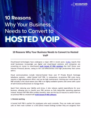 10 reasons why your business needs to convert