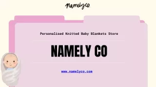 personalised knitted baby blankets store