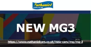 New MG3 Deals and Offers | MG3 South Whales | Nathaniel Cars