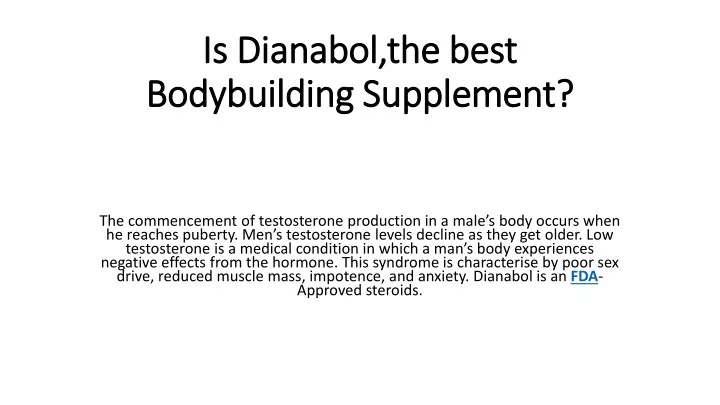 is dianabol the best bodybuilding supplement