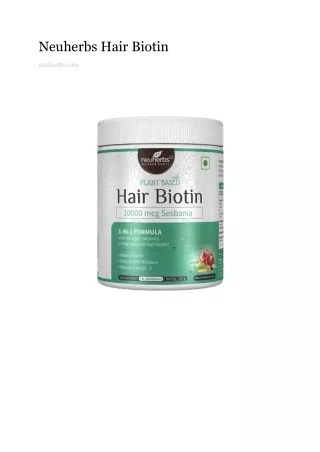 Neuherbs Hair Biotin
