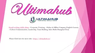 email writing skills china corporate training