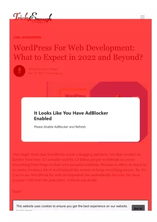 cms wordpress wordpress for web development what
