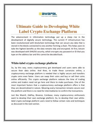 ultimate guide to developing white label crypto