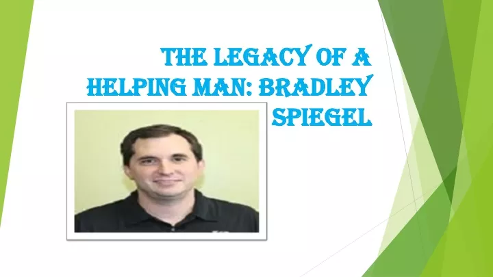 the legacy of a the legacy of a helping