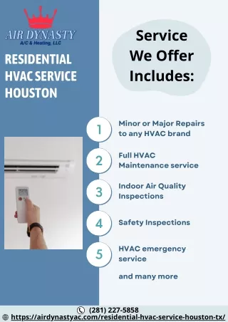 Residential HVAC Service Houston | 24/7 AC Services | Air Dynasty