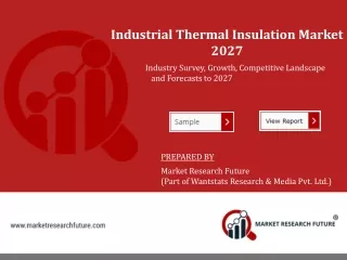 Industrial Thermal Insulation Market Research 2021, Future Scope