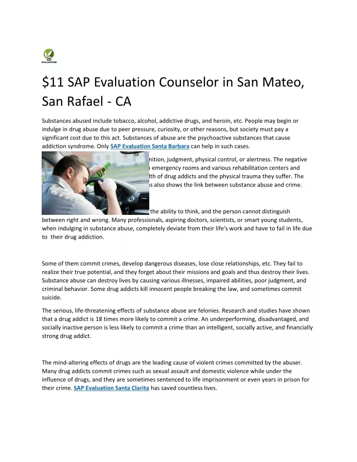 11 sap evaluation counselor in san mateo