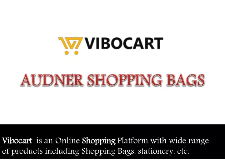 audner shopping bags