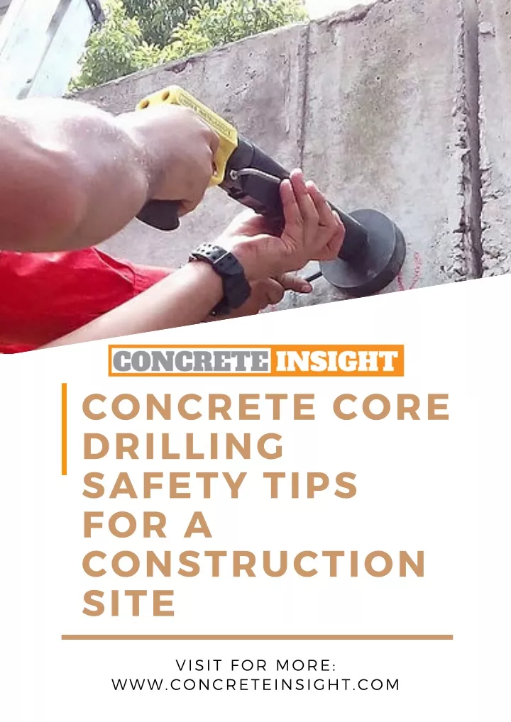 concrete core drilling safety tips