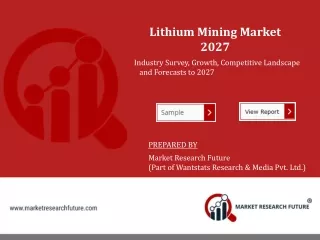 lithium mining market 2027