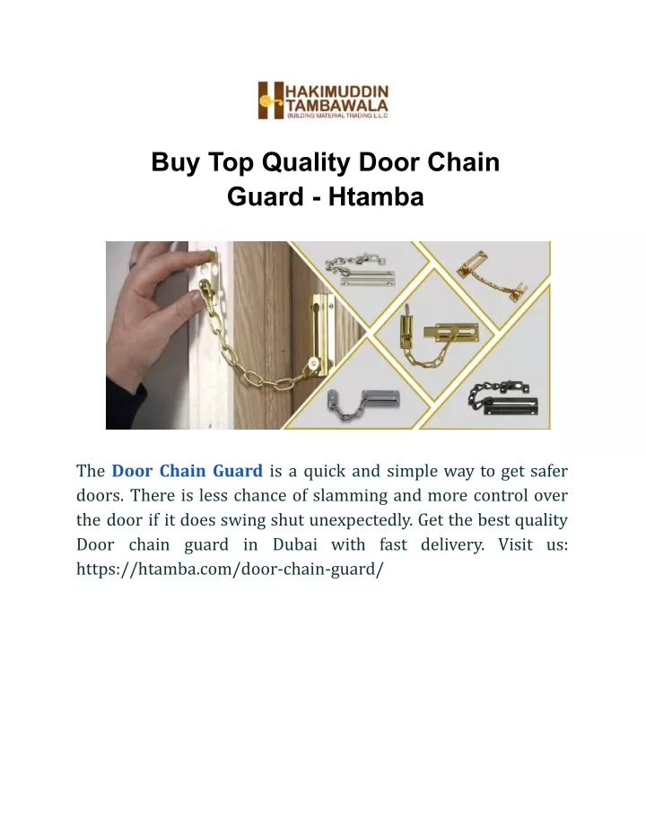 buy top quality door chain guard htamba