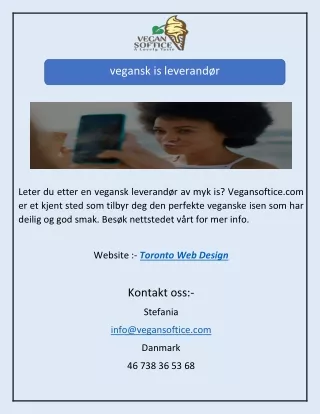 vegansk is leverandør