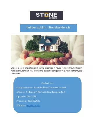 builder dublin stonebuilders ie