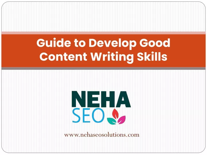 guide to develop good content writing skills
