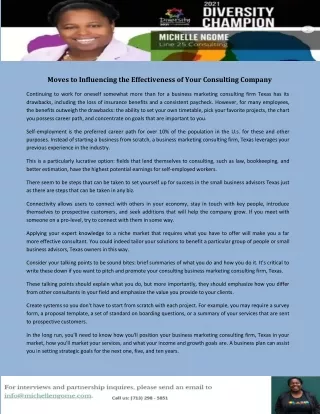 moves to influencing the effectiveness of your