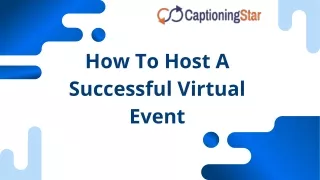 how to host a successful virtual event