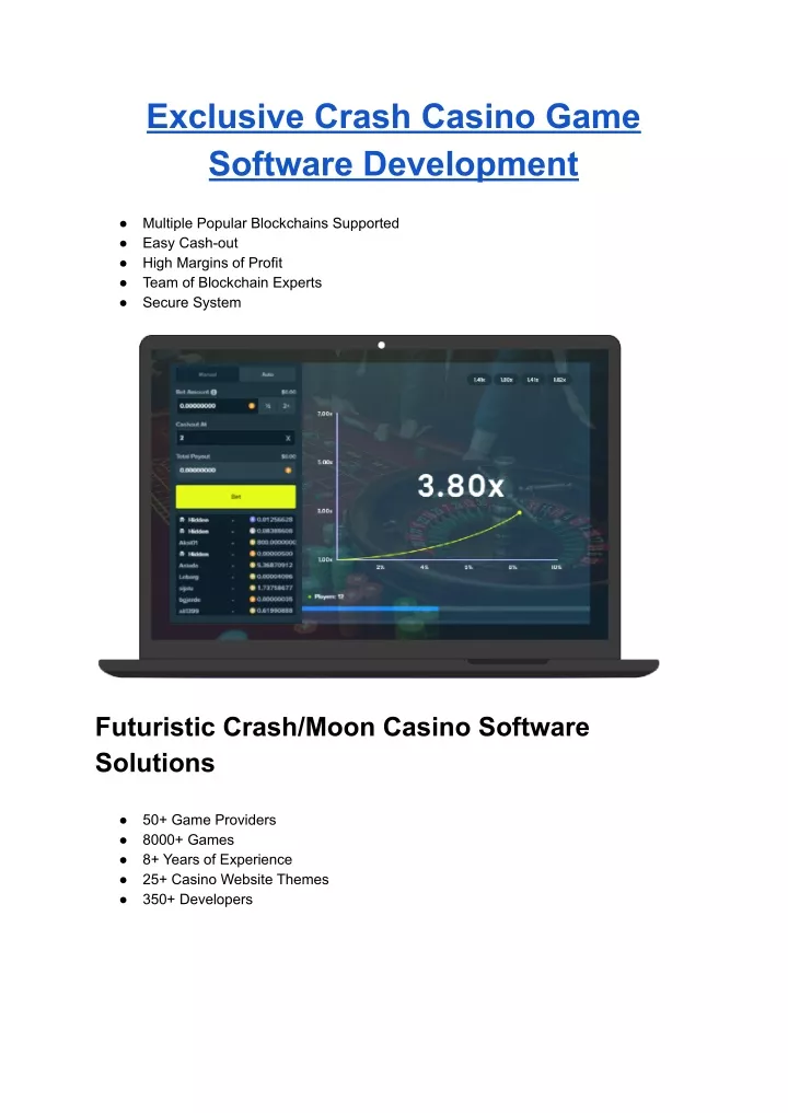 exclusive crash casino game software development