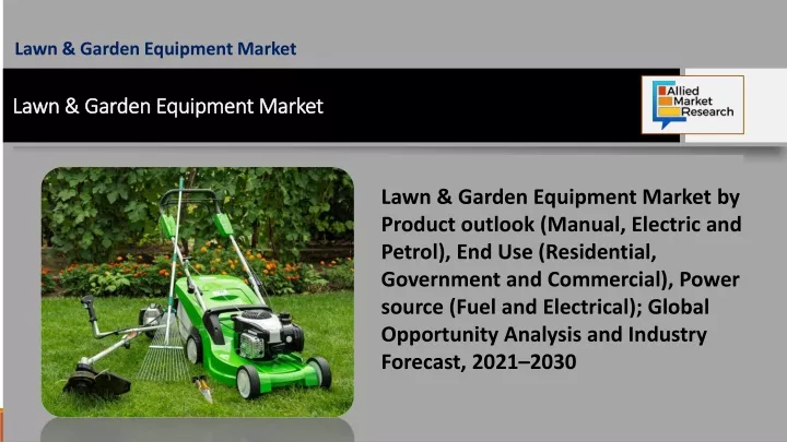 lawn garden equipment market