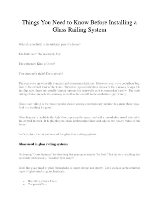 Things You Need to Know Before Installing a Glass Railing System-GlassGenius-converted