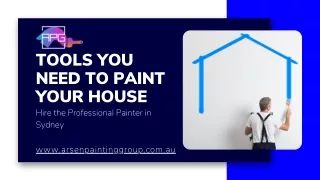 Tools you need to paint your house – PPT