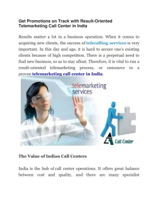 get promotions on track with result oriented