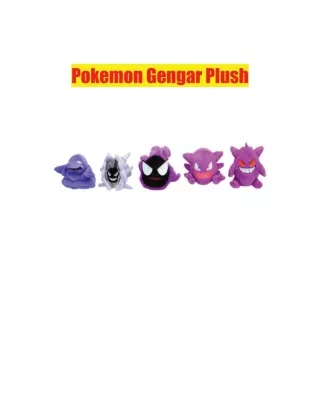 Pokemon Gengar Plush