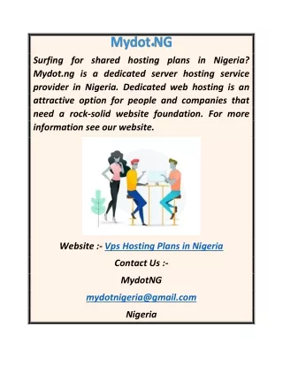 VPS Hosting Plans in Nigeria  Mydot.ng