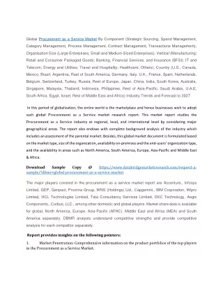 global procurement as a service market