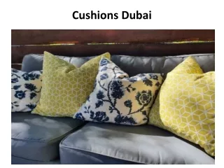 cushions dubai